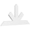 Ekena Millwork Saratoga Architectural Grade PVC Gable Bracket, 60"W x 30"H x 2"D x 6"F, 12/12 Pitch GBP060X30X0206SAR00 - alternate 1